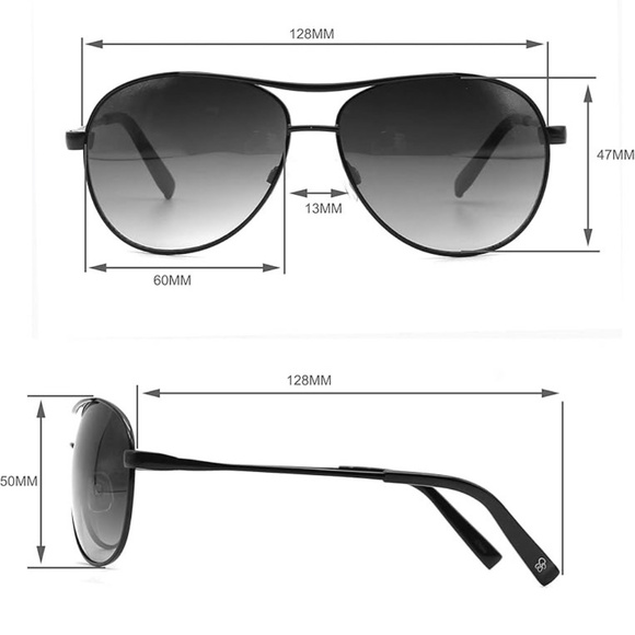 Jessica Simpson Iconic Metal UVA and UVB Protective Aviator Sunglasses - Picture 7 of 13
